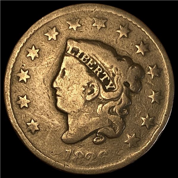 1826 Coronet Head Large Cent NICELY CIRCULATED