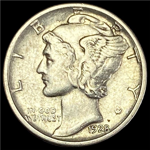 1928-S Silver Mercury Dime NEARLY UNCIRCULATED