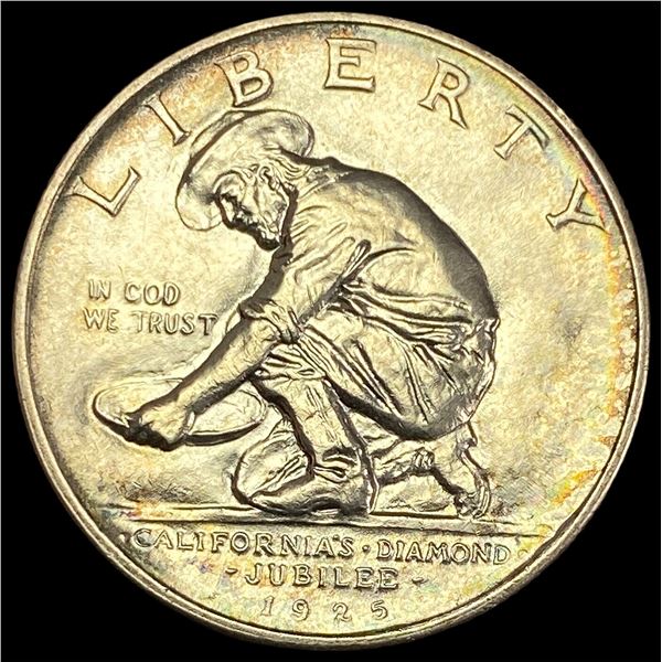 1925-S Silver California Jubilee Half Dollar UNCIRCULATED