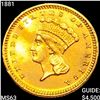 Image 1 : 1881 Rare Gold Dollar CHOICE BU