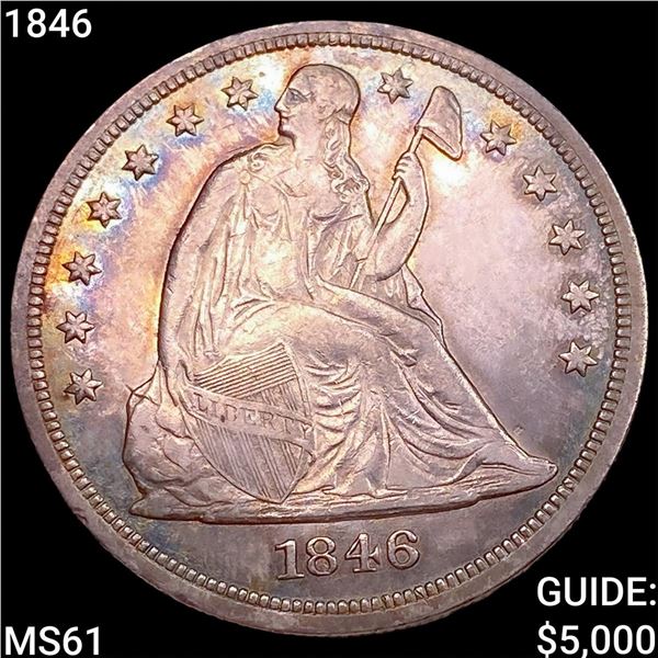 1846 Seated Liberty Dollar UNCIRCULATED