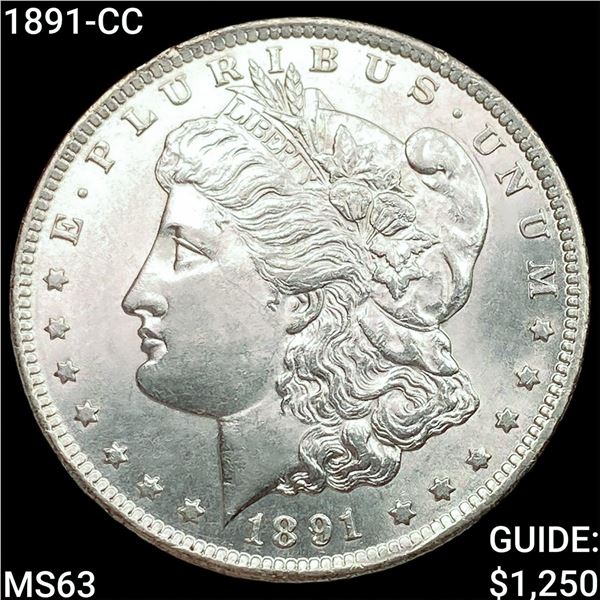 1891-CC Morgan Silver Dollar CHOICE BU