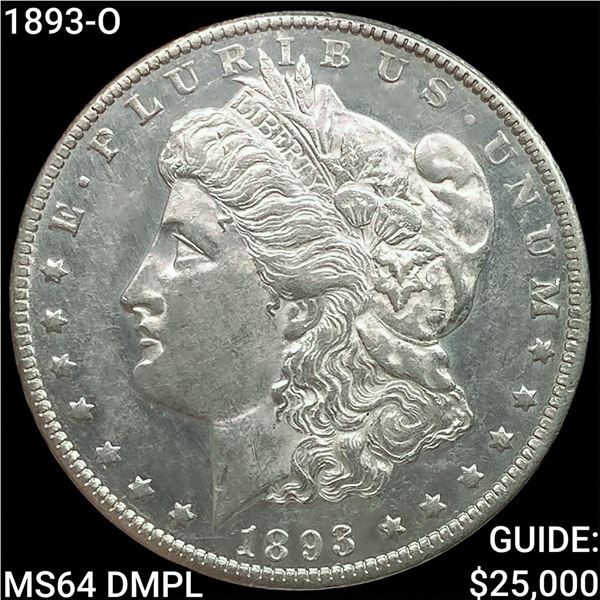 1893-O Morgan Silver Dollar CHOICE BU DMPL
