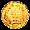 Image 2 : 1861 Rare Gold Dollar GEM BU