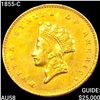 Image 1 : 1855-C Rare Gold Dollar CHOICE AU
