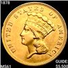Image 1 : 1878 $3 Gold Piece UNCIRCULATED