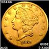 Image 1 : 1884-CC $20 Gold Double Eagle CHOICE AU