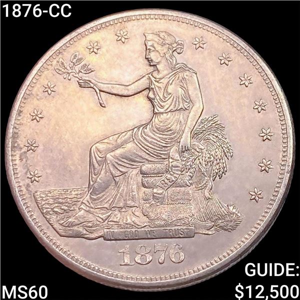 1876-CC Silver Trade Dollar UNCIRCULATED