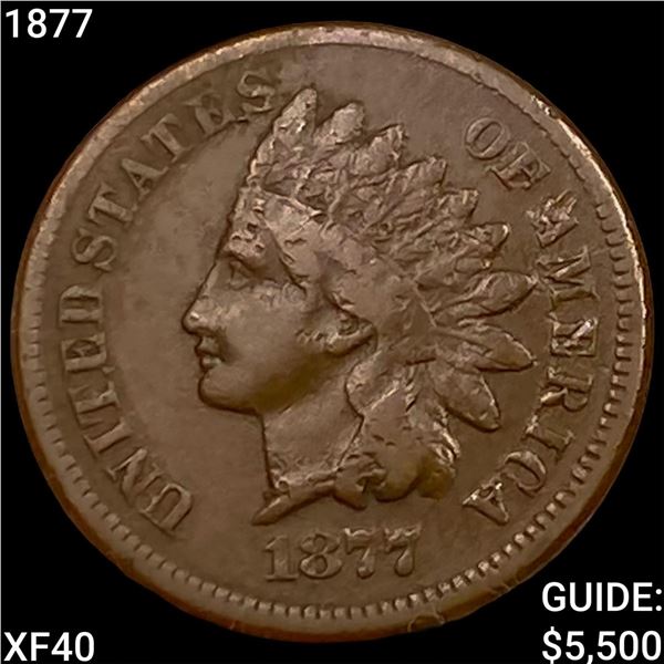 1877 Indian Head Cent NEARLY UNCIRCULATED