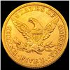 Image 2 : 1855 $5 Gold Half Eagle CHOICE AU