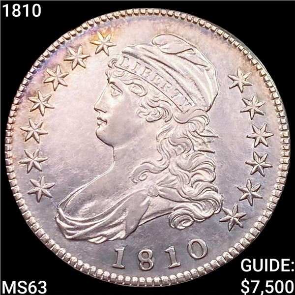 1810 Capped Bust Half Dollar CHOICE BU