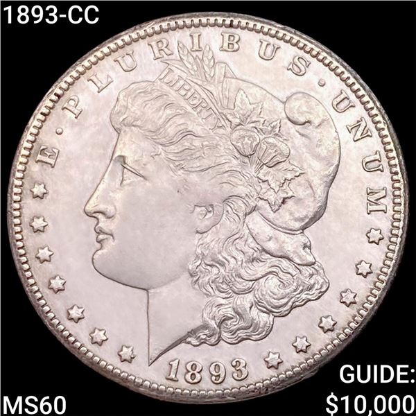 1893-CC Morgan Silver Dollar UNCIRCULATED