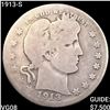Image 1 : 1913-S Barber Quarter NICELY CIRCULATED
