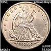 Image 1 : 1853 Arrows Rays Seated Liberty Half Dollar CHOICE BU+