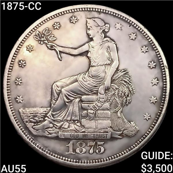 1875-CC Silver Trade Dollar HIGH GRADE