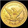 Image 2 : 1852 $2.50 Gold Quarter Eagle UNCIRCULATED