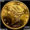 Image 1 : 1899 $20 Gold Double Eagle CHOICE BU PL