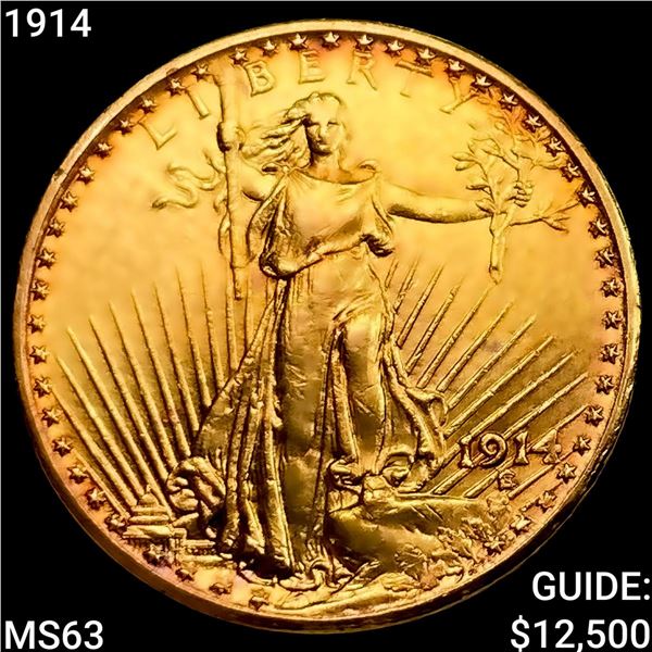 1914 $20 Gold Double Eagle CHOICE BU