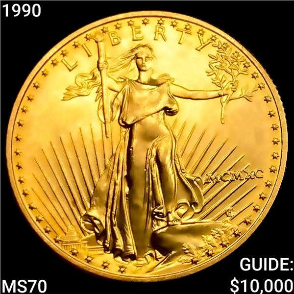 1990 US 1/2oz Gold Eagle SUPERB GEM BU