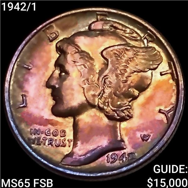 1942/1 Mercury Dime GEM BU FSB