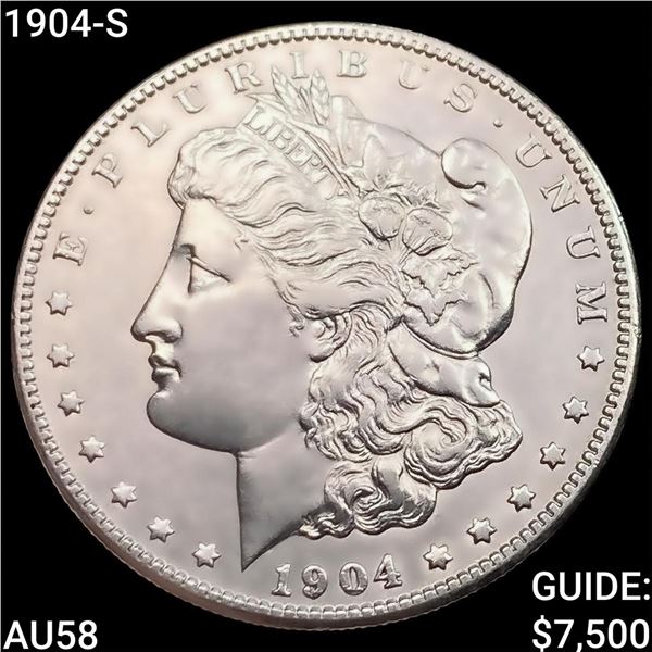 1904-S Morgan Silver Dollar CHOICE AU