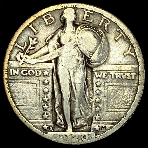 1920-S Standing Liberty Quarter LIGHTLY CIRCULATED