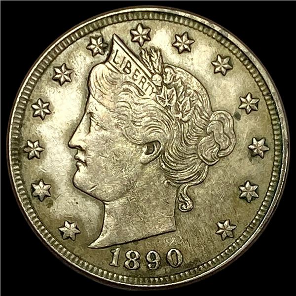 1890 Liberty Head Nickel CLOSELY UNCIRCULATED