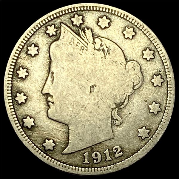 1912-S Liberty Head Nickel NICELY CIRCULATED