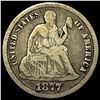 Image 1 : 1877-CC Seated Liberty Dime NICELY CIRCULATED