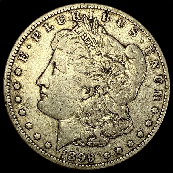 1899-O Micro O Silver Morgan Dollar ABOUT UNCIRCULATED