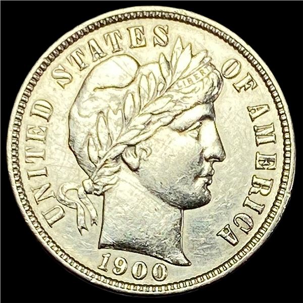 1900-S Silver Barber Dime CLOSELY UNCIRCULATED
