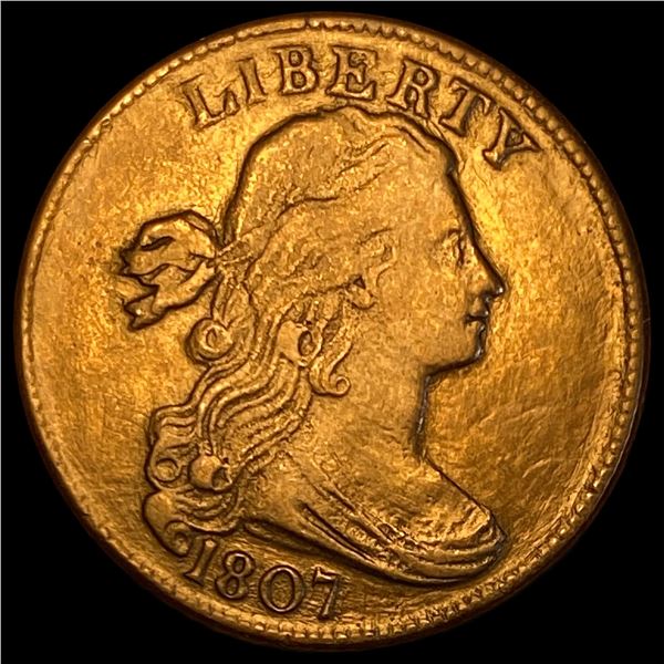 1807 Draped Bust Large Cent NEARLY UNCIRCULATED