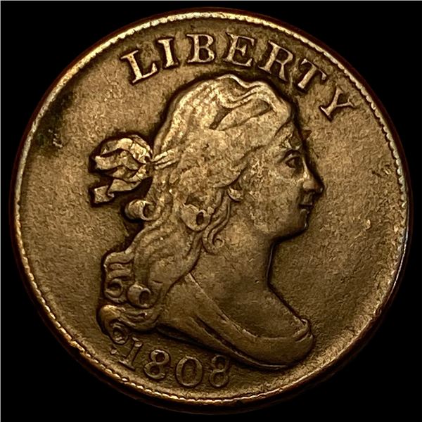 1808 Draped Bust Half Cent LIGHTLY CIRCULATED