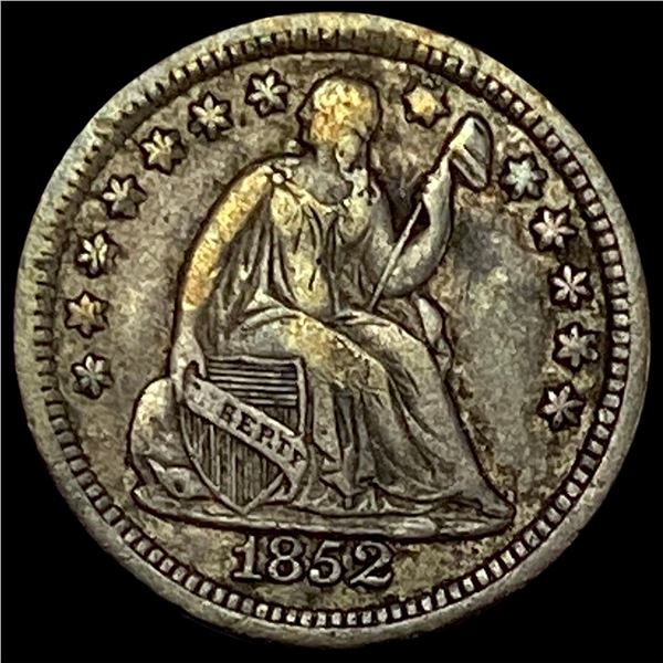 1852 Seated Liberty Half Dime NEARLY UNCIRCULATED