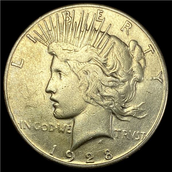1928 Silver Peace Dollar LIGHTLY CIRCULATED