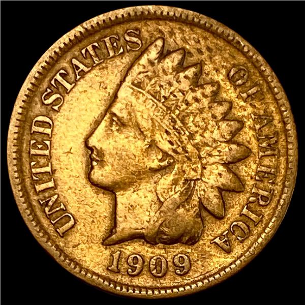 1909-S Indian Head Cent LIGHTLY CIRCULATED