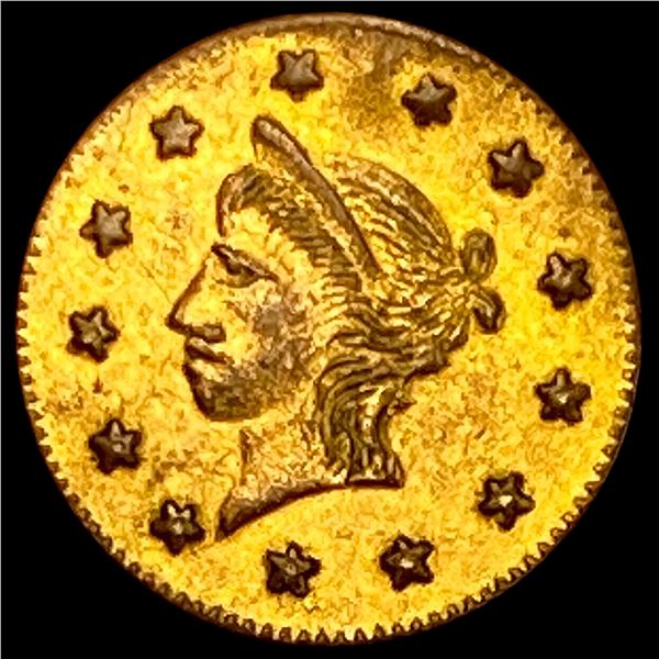 1858 California Gold Token HIGH GRADE