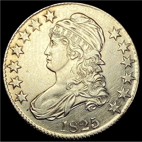 1825 Capped Bust Half Dollar CLOSELY UNCIRCULATED