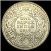 Image 2 : 1919 British India Silver 1 Rupee UNCIRCULATED