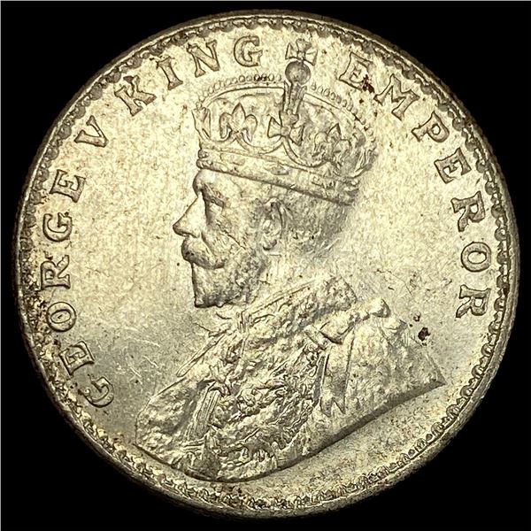 1919 British-India Silver 1 Rupee UNCIRCULATED