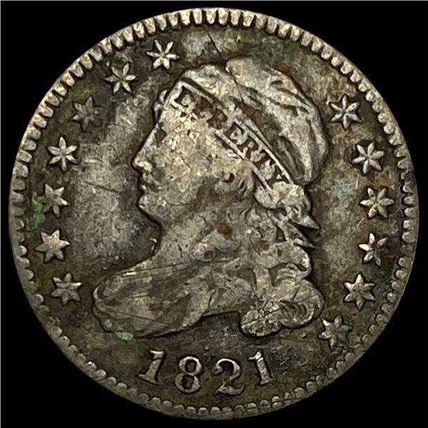 1821 Capped Bust Dime NICELY CIRCULATED