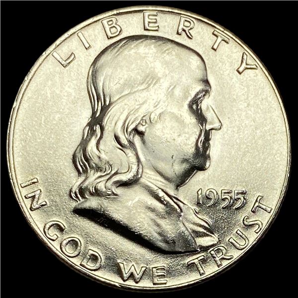 1955 Franklin Silver Half Dollar SUPERB GEM BU