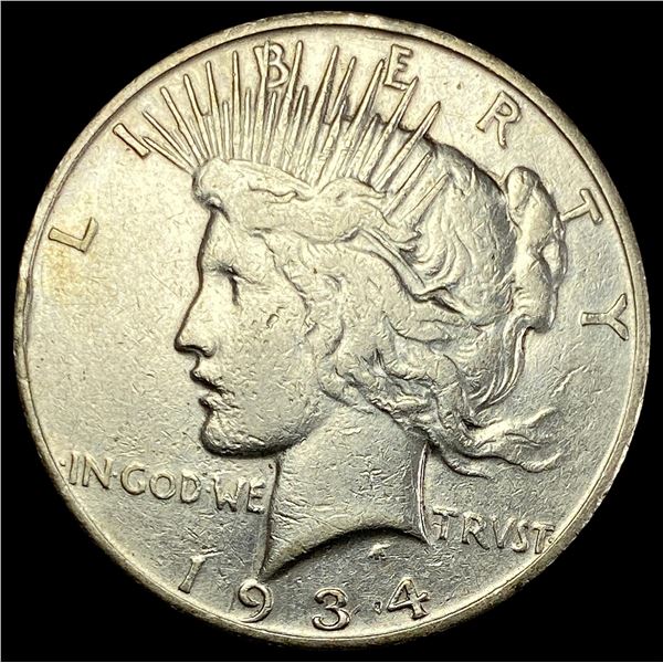1934-S Peace Silver Dollar LIGHTLY CIRCULATED