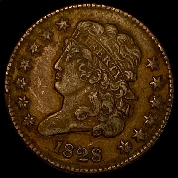 1828 Classic Head Half Cent LIGHTLY CIRCULATED