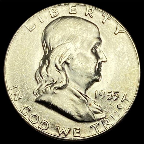 1955 Franklin Half Dollar SUPERB GEM BU