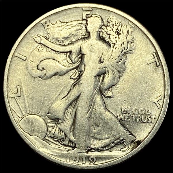 1919-D Walking Liberty Half Dollar NICELY CIRCULATED