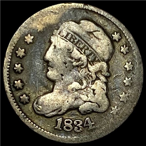 1834 Capped Bust Half Dime NICELY CIRCULATED
