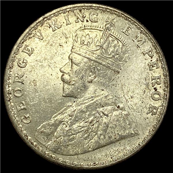 1919 British-India Silver 1 Rupee UNCIRCULATED