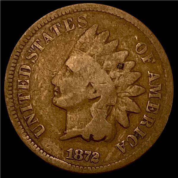 1872 Indian Head Cent NICELY CIRCULATED