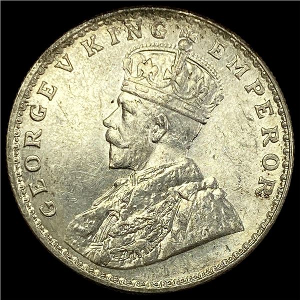 1919 British-India Silver 1 Rupee UNCIRCULATED